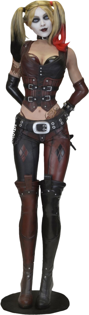 Harley Quinn Arkham Knight Png - Harley Quinn Life Size Statue, Transparent Png PNG with transparent background