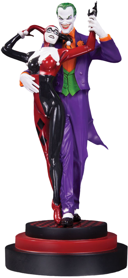 The Joker & Harley Quinn - Joker Harley Quinn Statue, HD Png Download PNG with transparent background