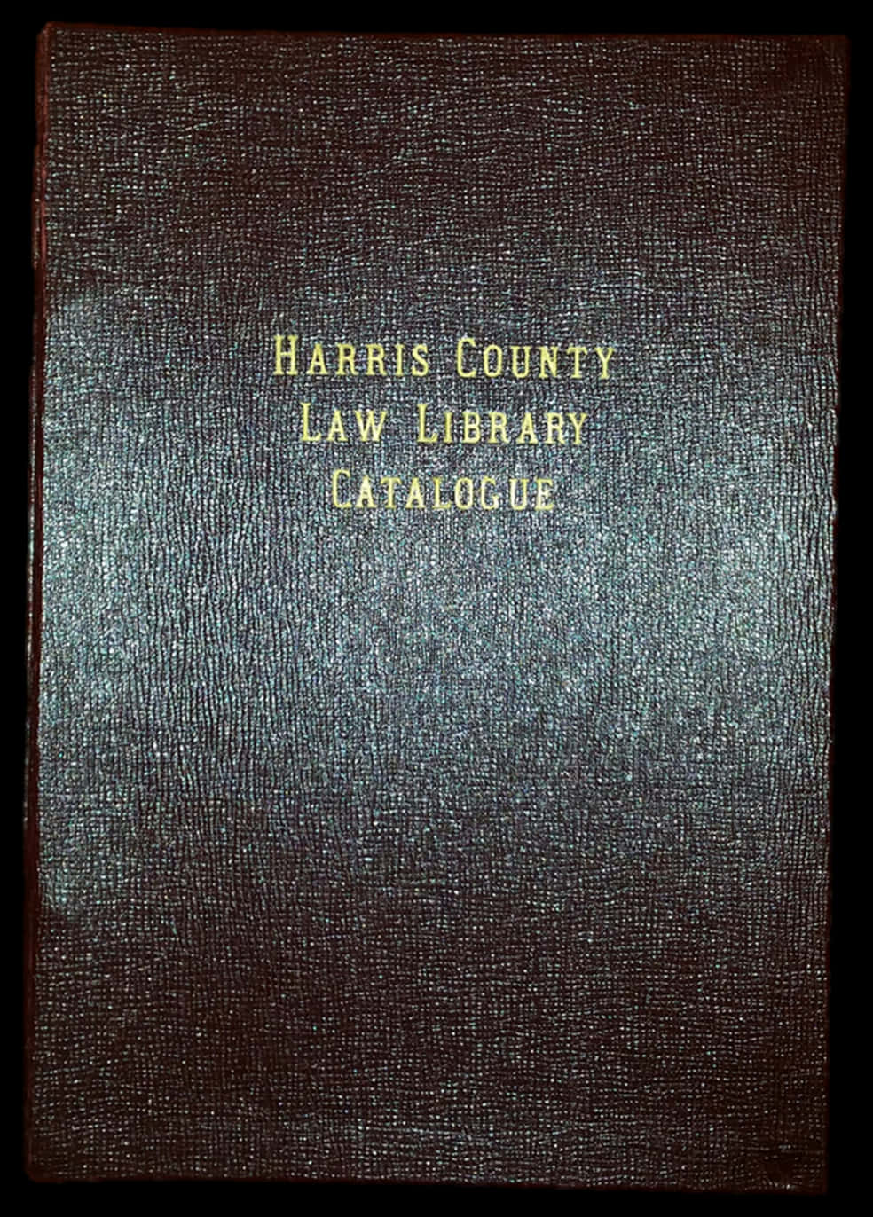 Harris County Law Library Catalogue Cover