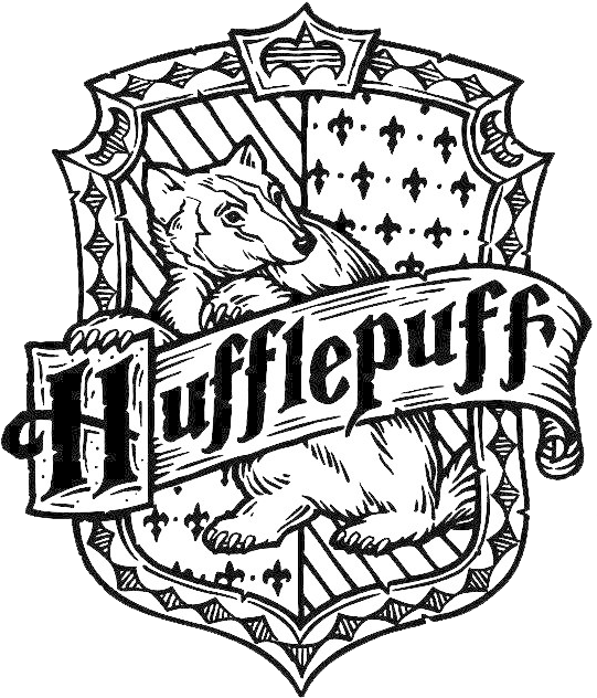 Harry Potter Coloring Pages Hufflepuff, HD Png Download PNG with transparent background