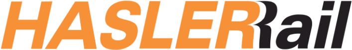 Hasler Rail Logo Orange Background