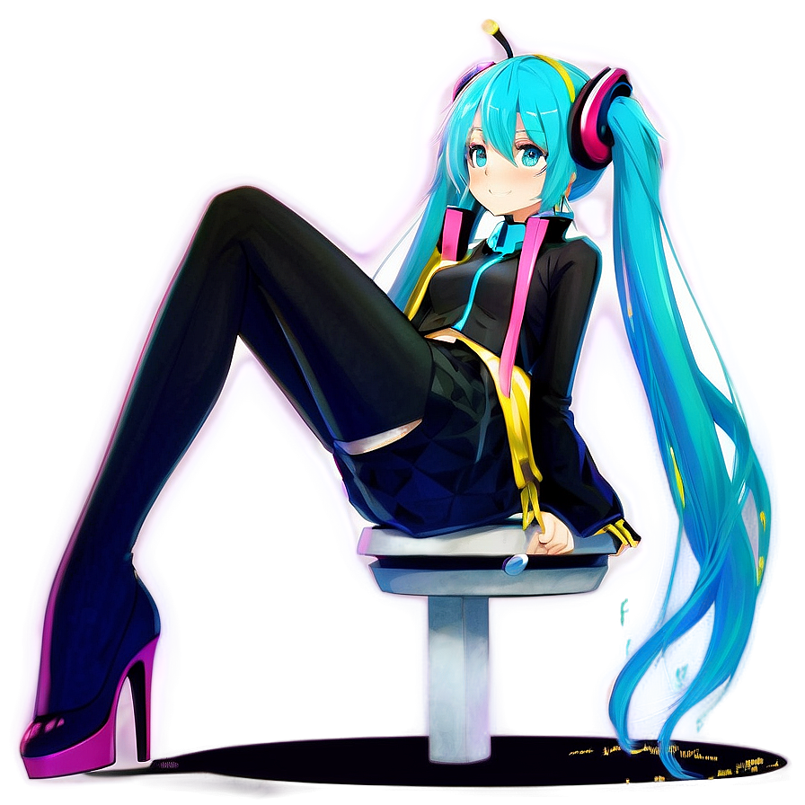 Hatsune Miku Vocaloid Character PNG 06202024 PNG with transparent background