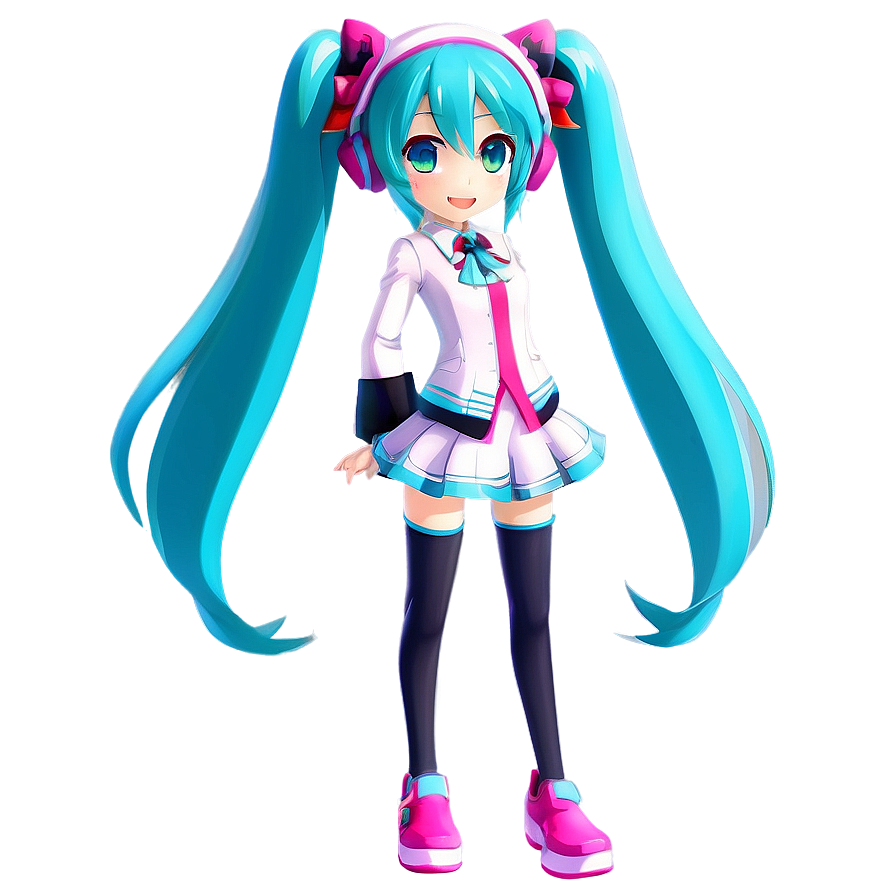 Hatsune Miku Vocaloid Character PNG 55 PNG with transparent background