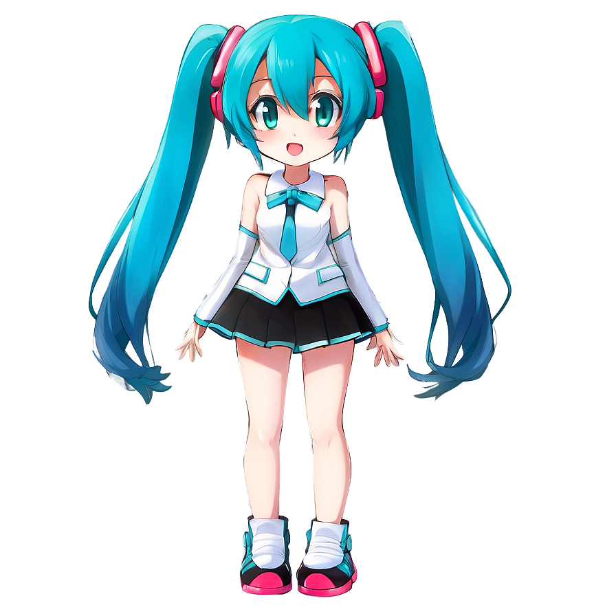 Hatsune Miku Vocaloid Character PNG gnn PNG with transparent background