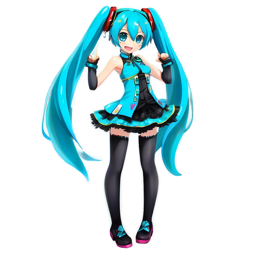 Hatsune Miku Vocaloid Costume Png 33