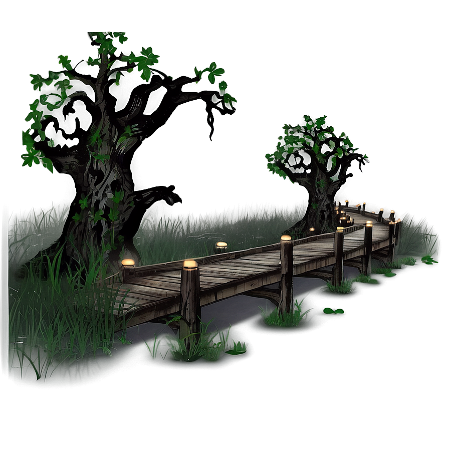 Haunted Forest Path Png Erq