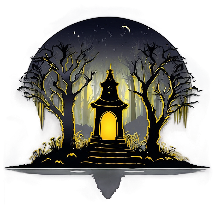 Haunted Forest Silhouette Png 62