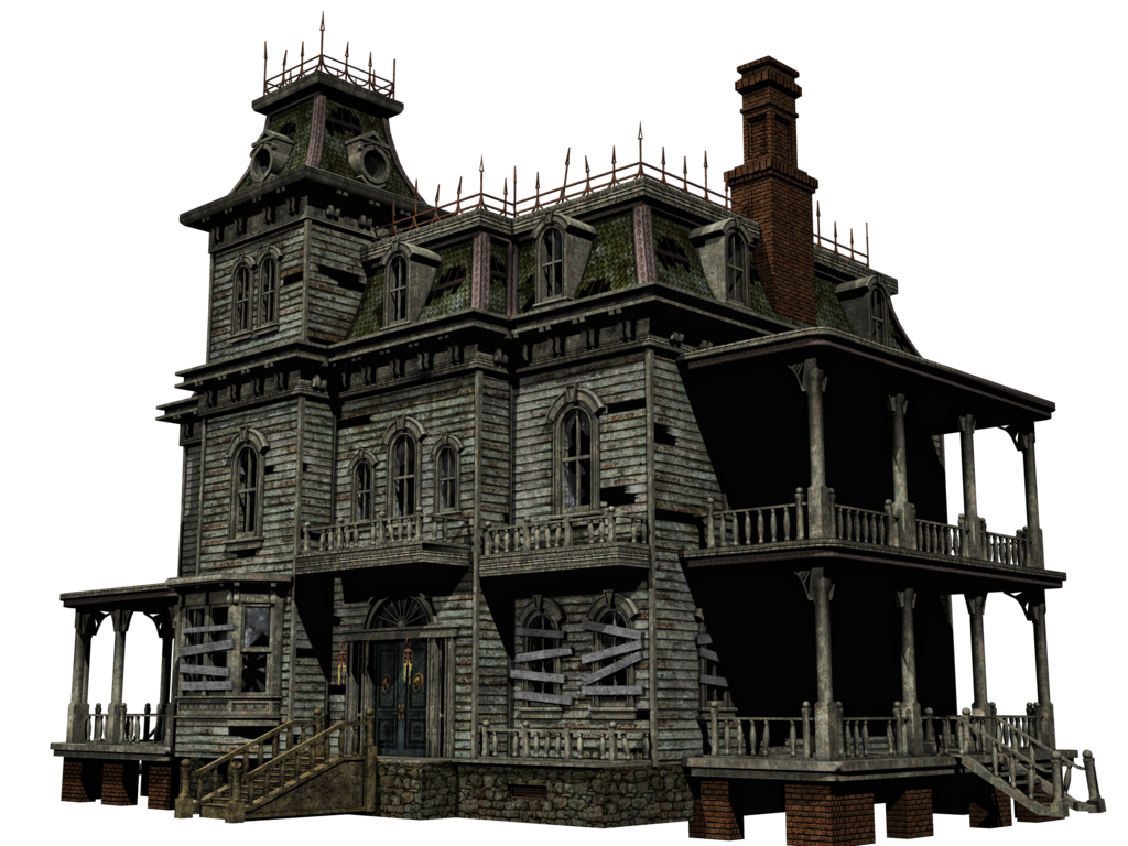 Halloween Village Houses PNG Transparent PNG with transparent background