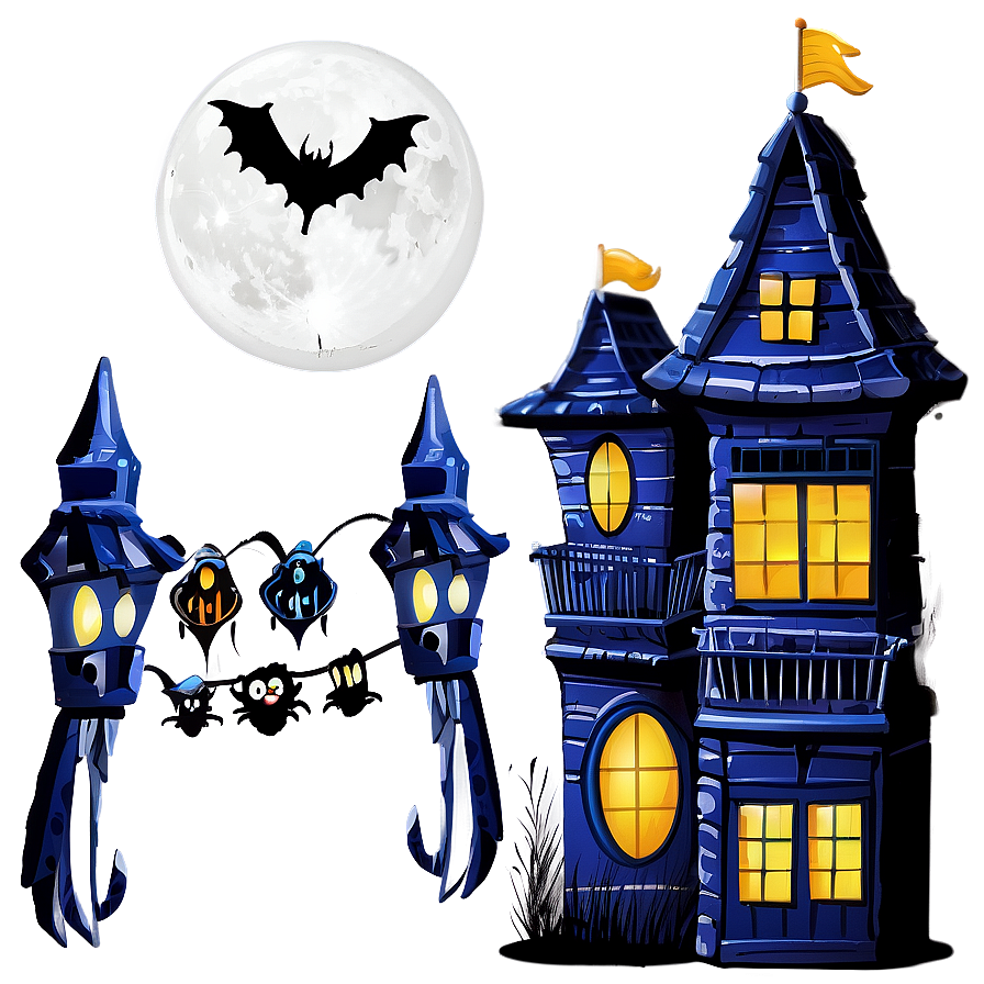 Haunted House Decorations PNG 37 PNG image with a transparent background, free high-resolution download