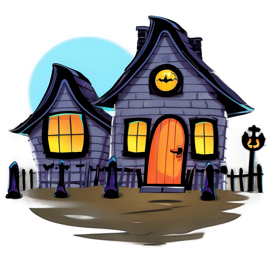 Haunted House Halloween Cartoon Png 66