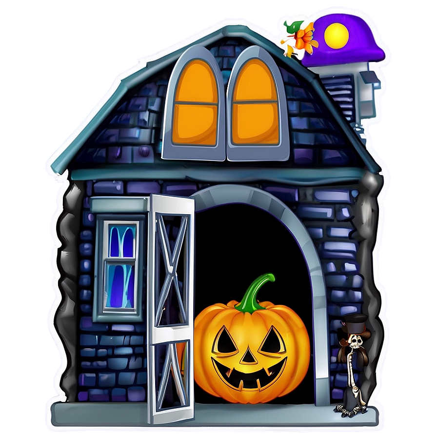 Haunted House Halloween Party Png Aof