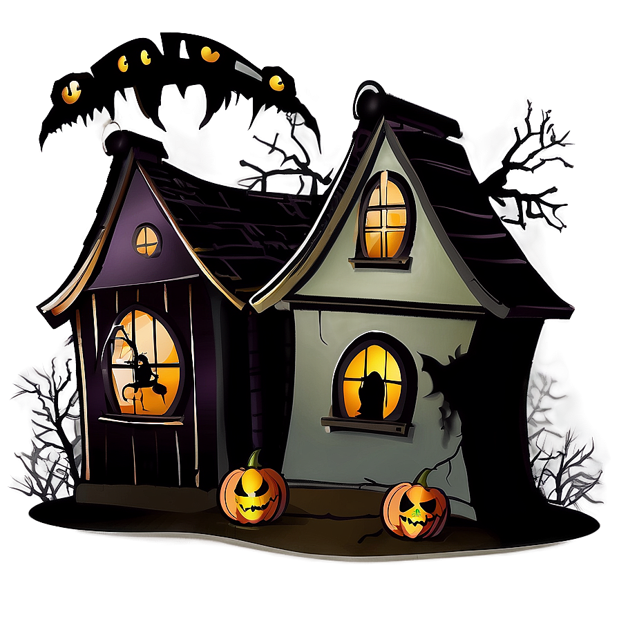 Haunted House Halloween PNG 04292024 PNG with transparent background