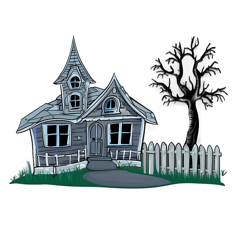 Haunted House Halloween PNG 04292024 PNG with transparent background