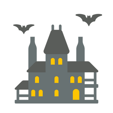 Halloween Village Houses PNG Isolated Pic PNG with transparent background