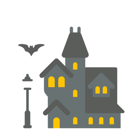Halloween Village Houses PNG HD PNG with transparent background