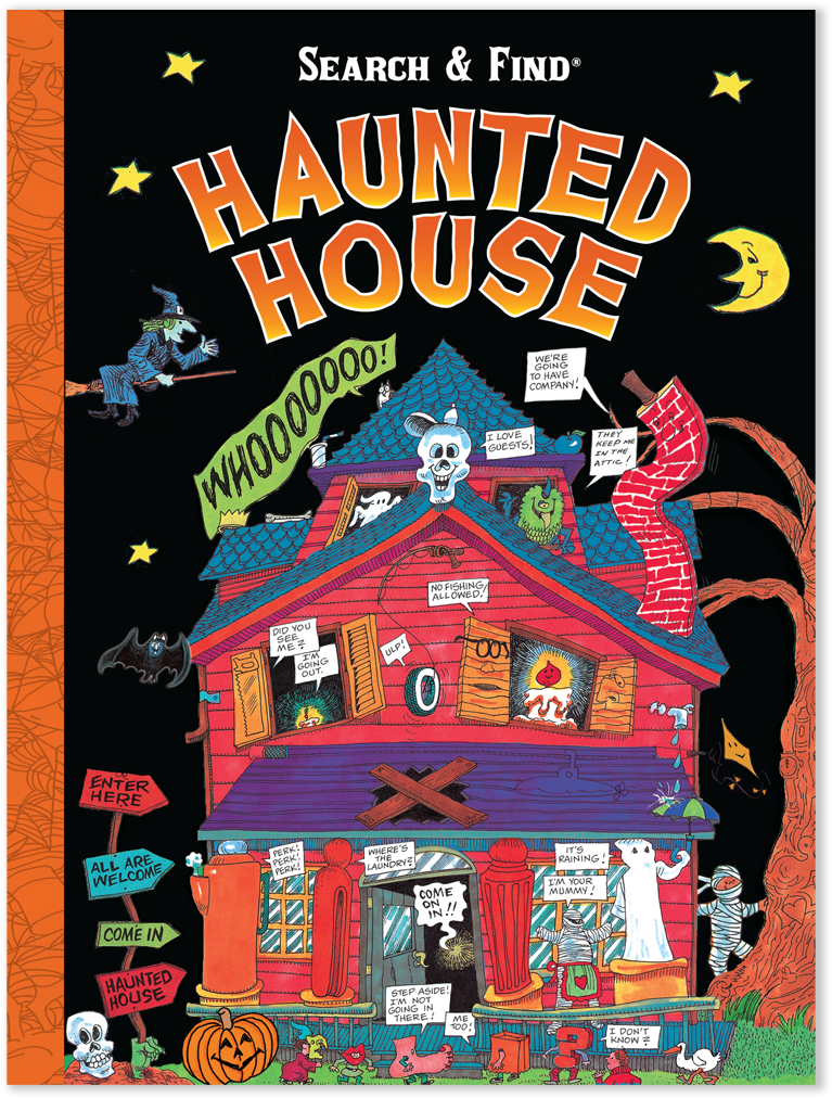 Haunted House Searchand Find Illustration