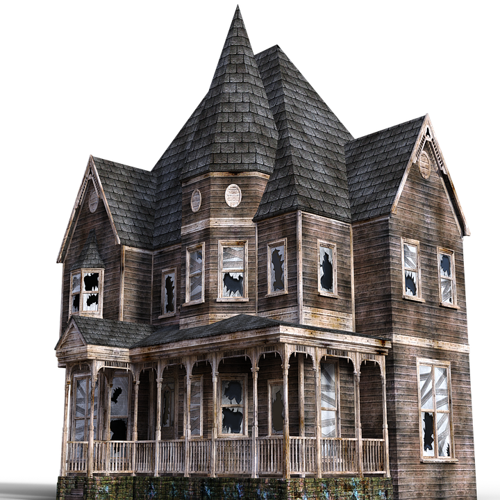 Halloween Village Houses PNG Photos PNG with transparent background