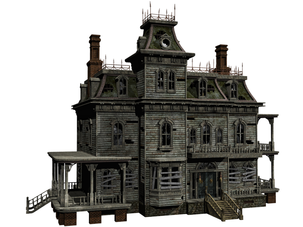 Halloween Village Houses Transparent PNG PNG with transparent background