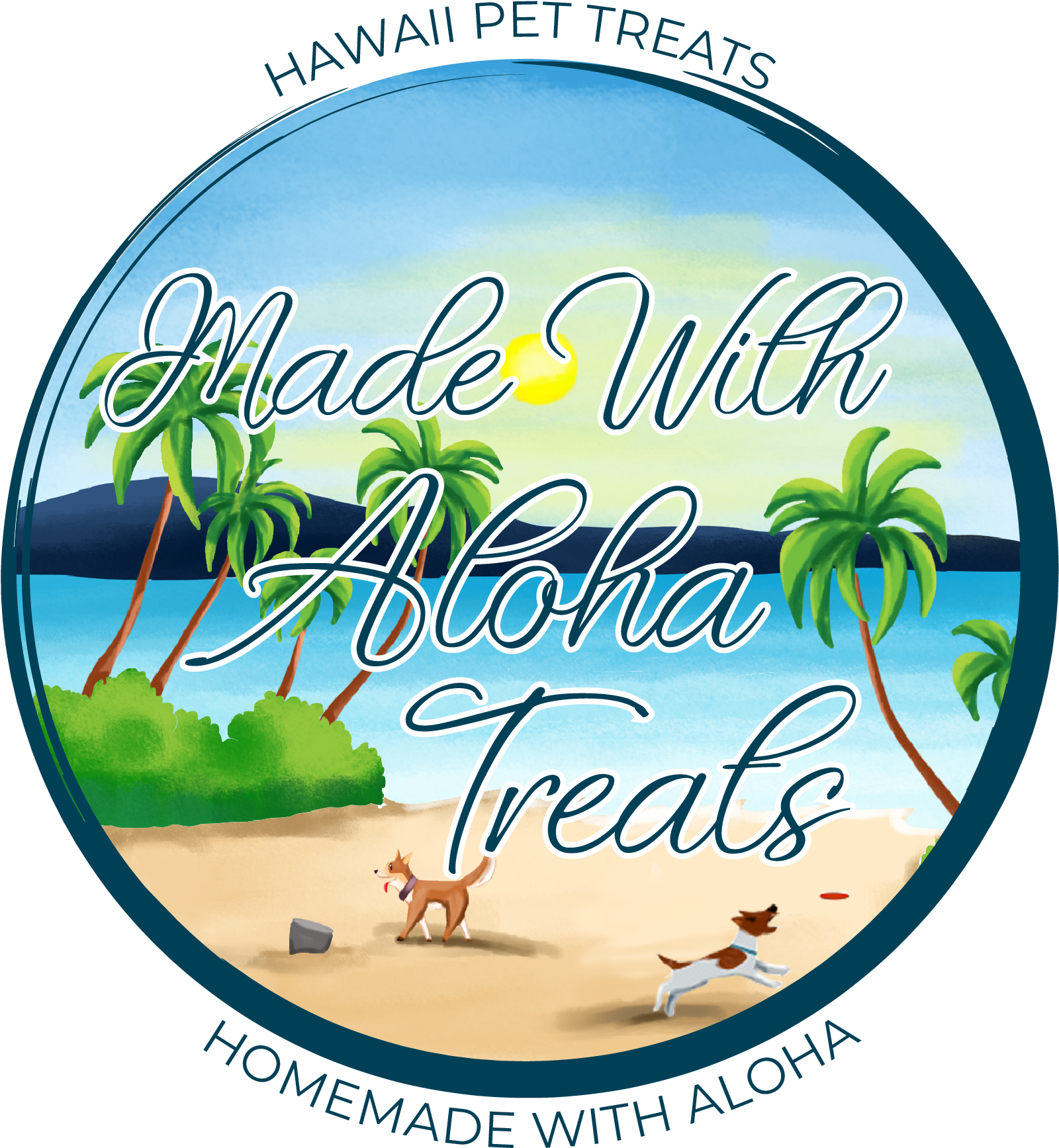 Hawaii Pet Treats Aloha Beach Scene