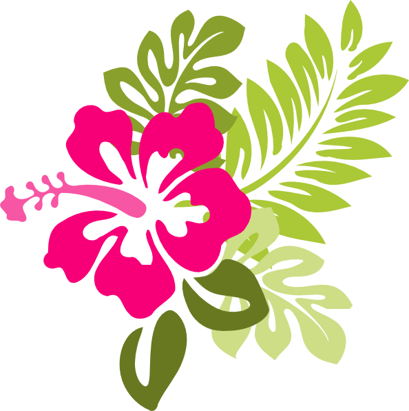 Hawaiian_ Hibiscus_ Floral_ Vector