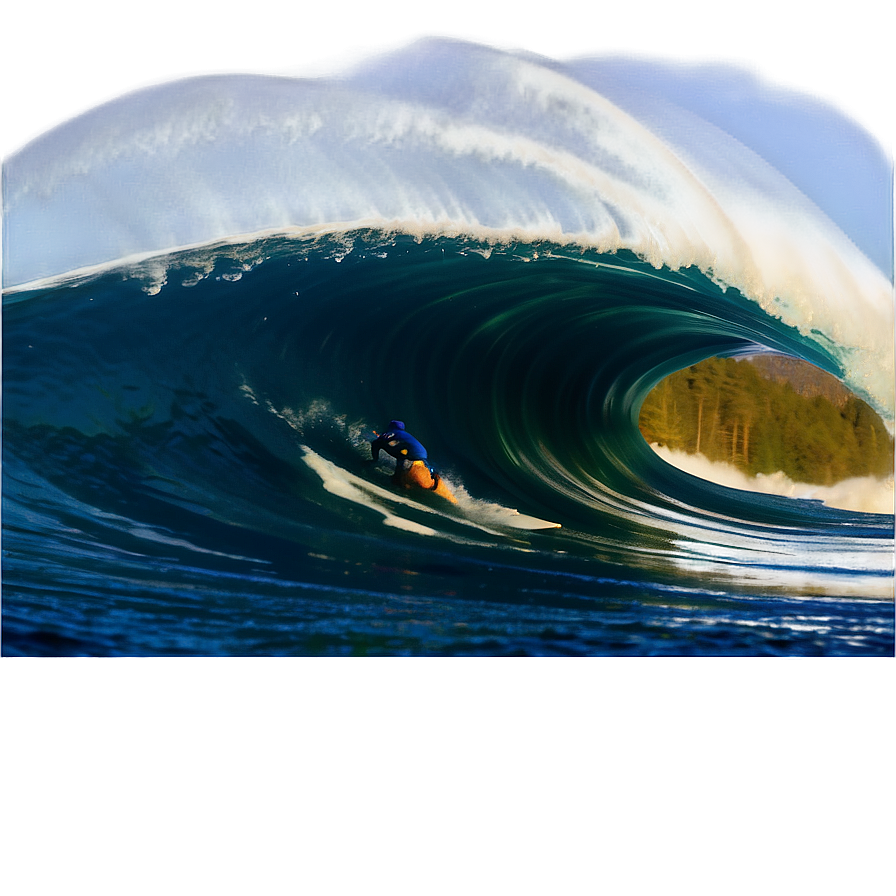 Hawaiian Islands Surfing Waves Png Blb89