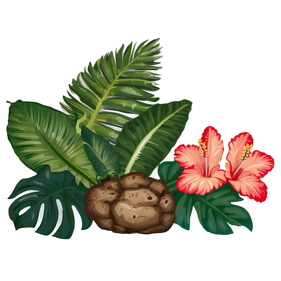 Hawaiian Islands Tropical Flora Png Hqm18