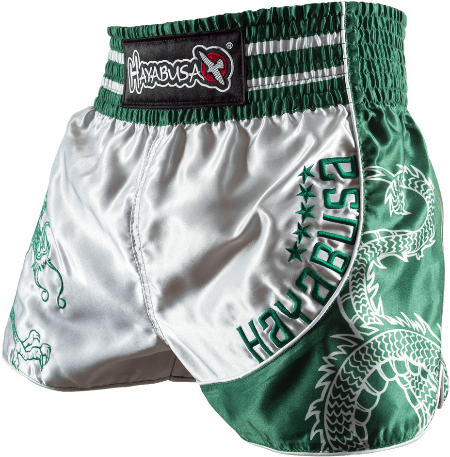 Hayabusa Muay Thai Shorts Green Dragon