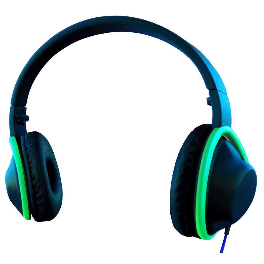 Headphones Green Neon Png 05042024