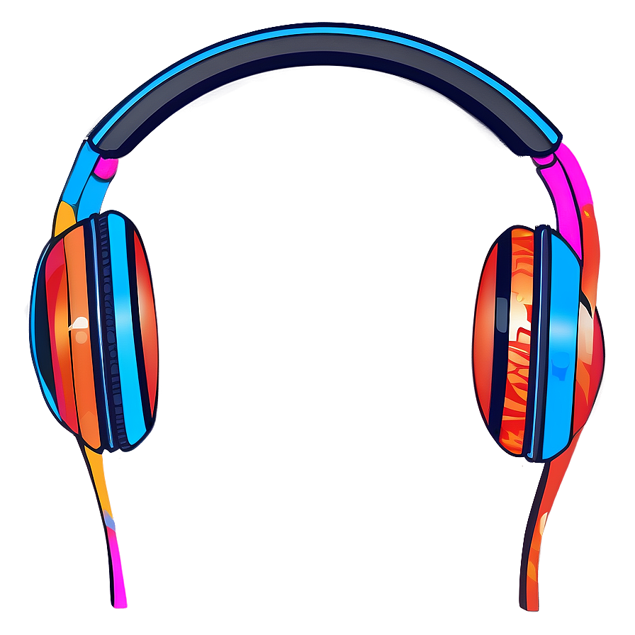 Headphones With Abstract Art Png Ncv