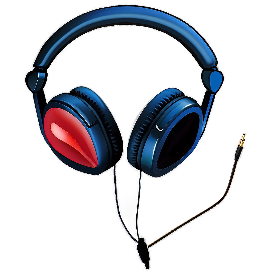 Headphones With Heart Design Png Eqi76