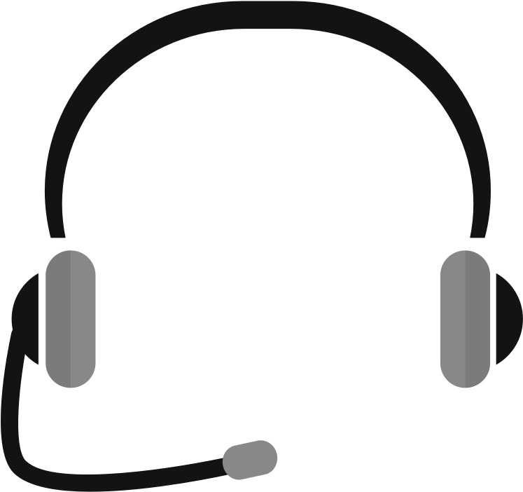 Headset Icon Silhouette