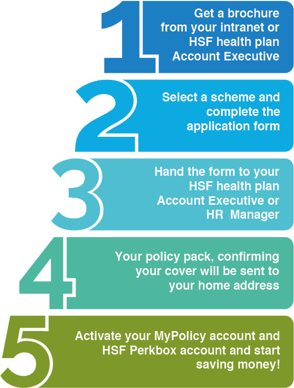 Health Plan Enrollment Steps Infographic