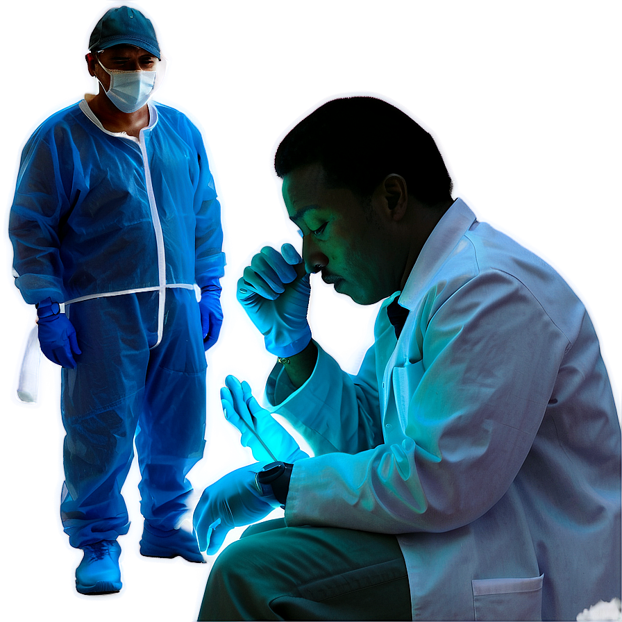 Healthcare Worker Fatigue During Crisis PNG image with a transparent background, free high-resolution download