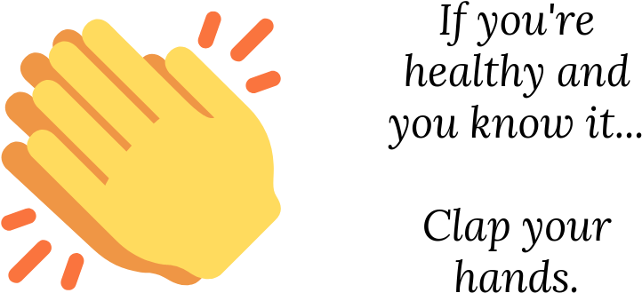 Healthy Clapping Encouragement PNG with transparent background