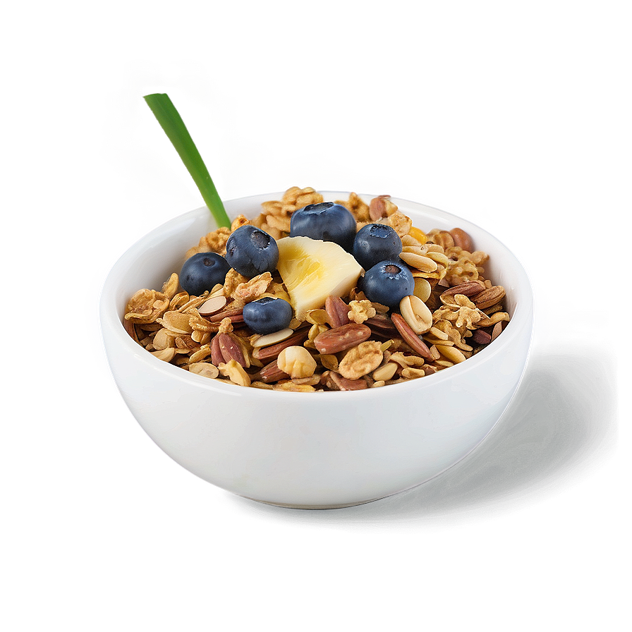Healthy Granola Bowl PNG 05212024 PNG with transparent background