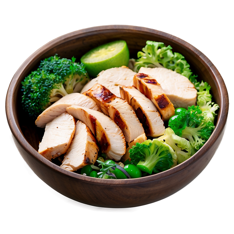 Healthy Grilled Chicken Bowl PNG 06262024 PNG with transparent background