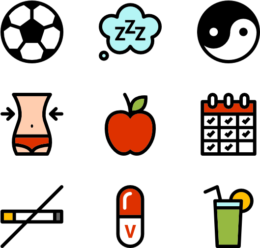 Healthy_ Lifestyle_ Elements_ Vector