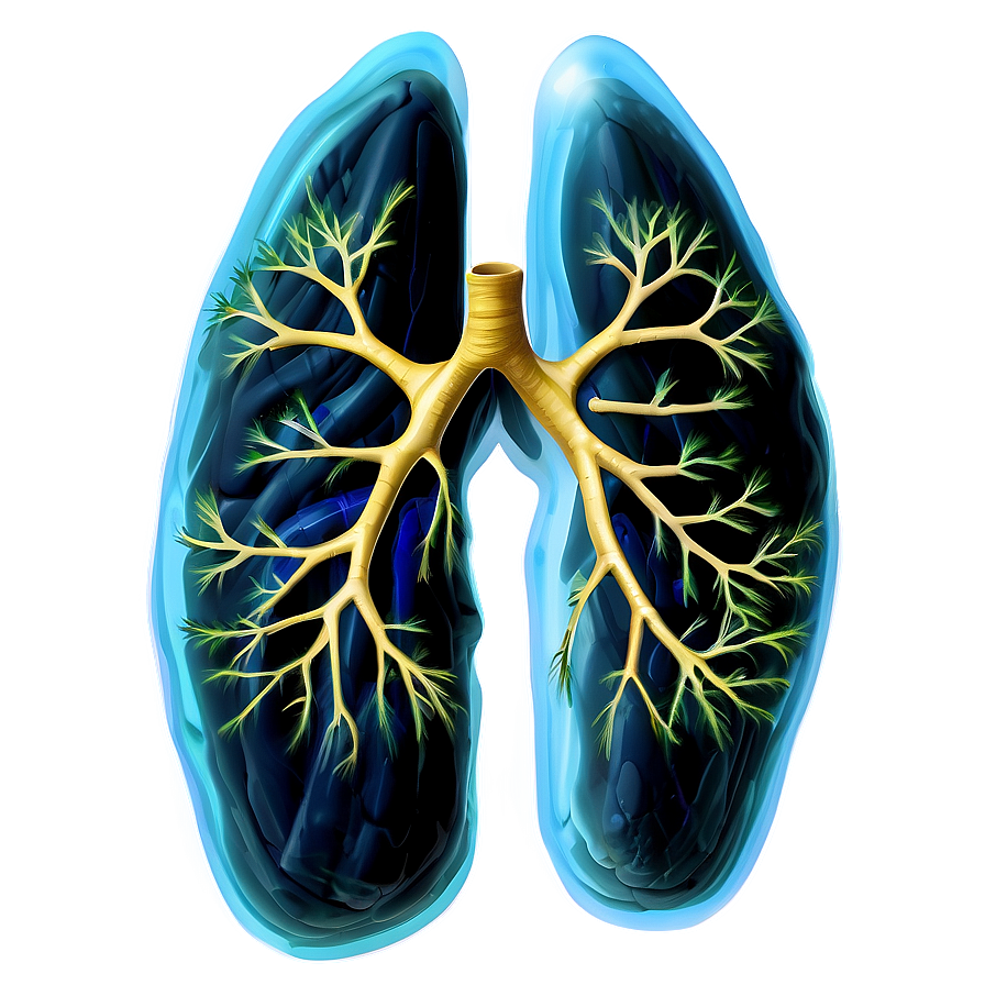Healthy Lungs Illustration PNG 05232024 PNG with transparent background