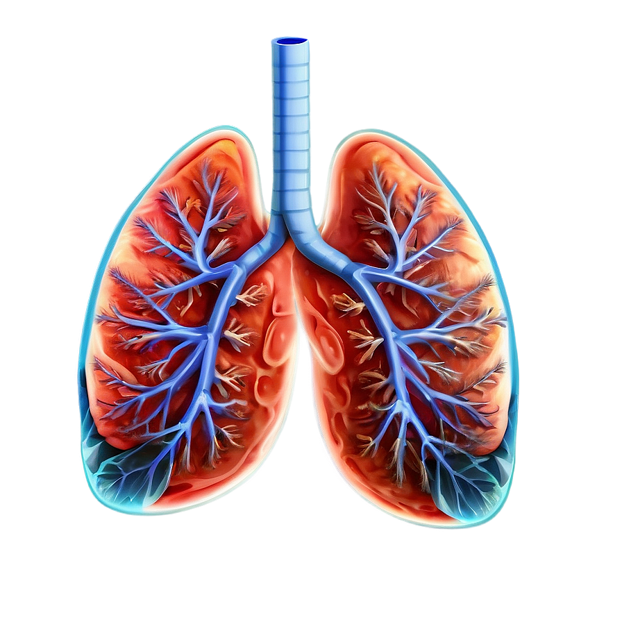Healthy Lungs Illustration PNG tip PNG with transparent background