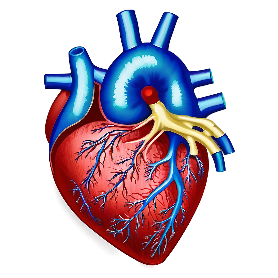 Heart Anatomy Art PNG 79 PNG image with a transparent background, free high-resolution download