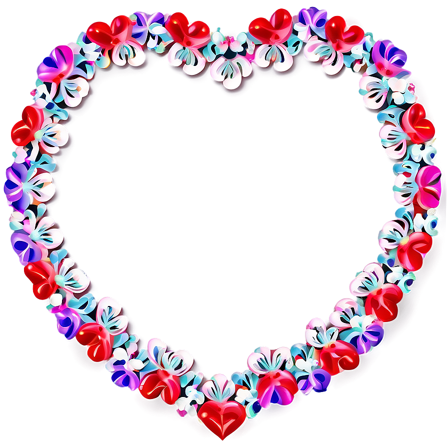 Heart Border For Valentines Day Png Fke61