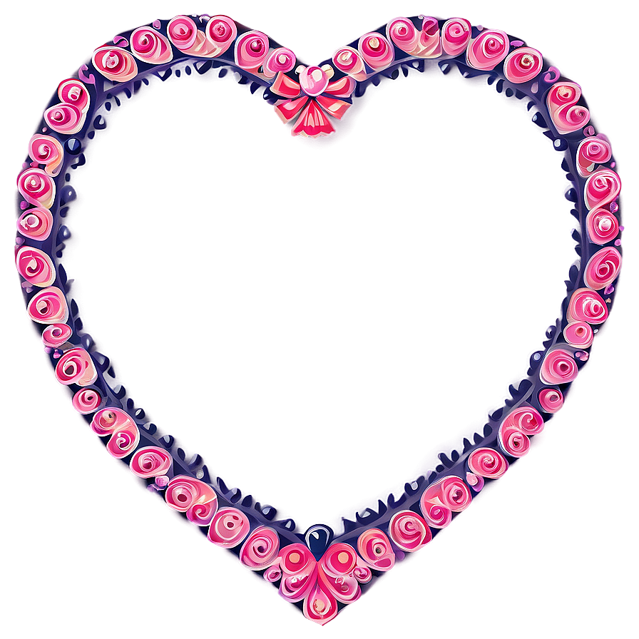 Heart Clipart for Wedding PNG dtf PNG with transparent background