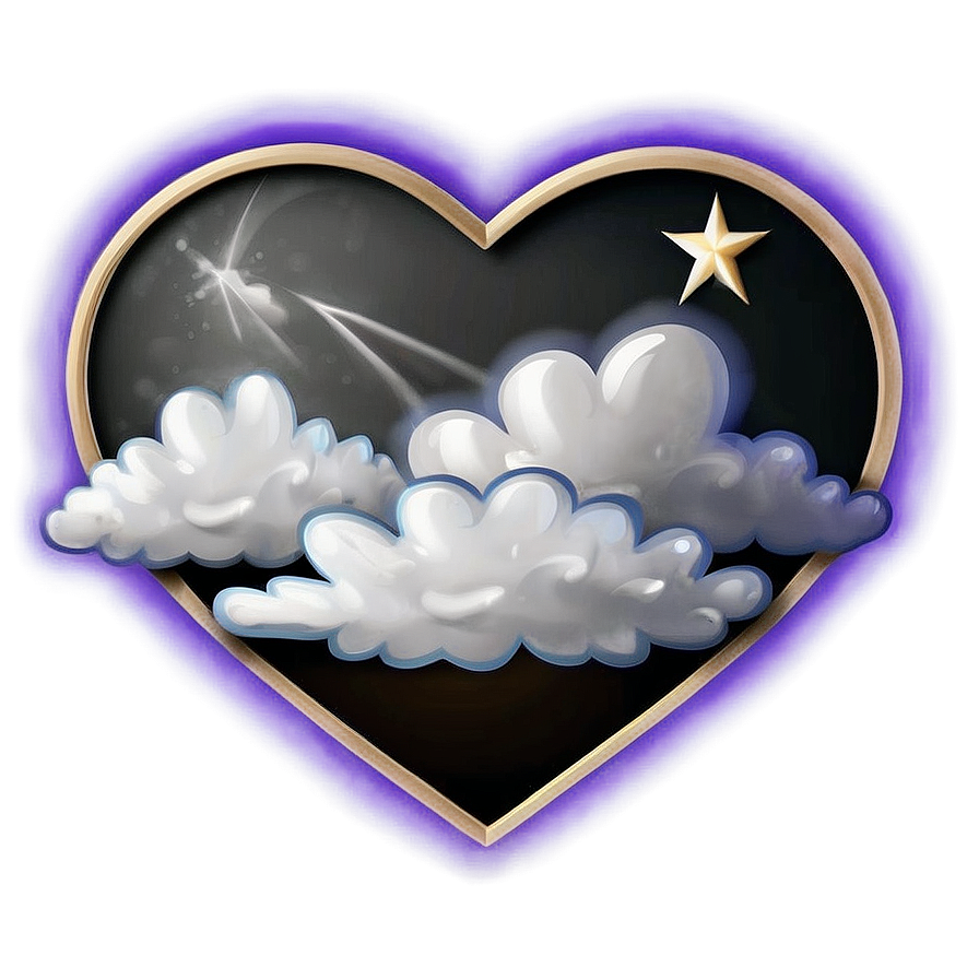 Heart Cloud Cartoon Png 86