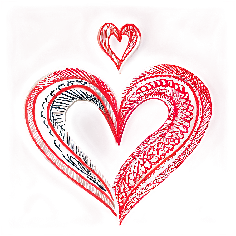 Heart Doodle Clipart Png Jww27