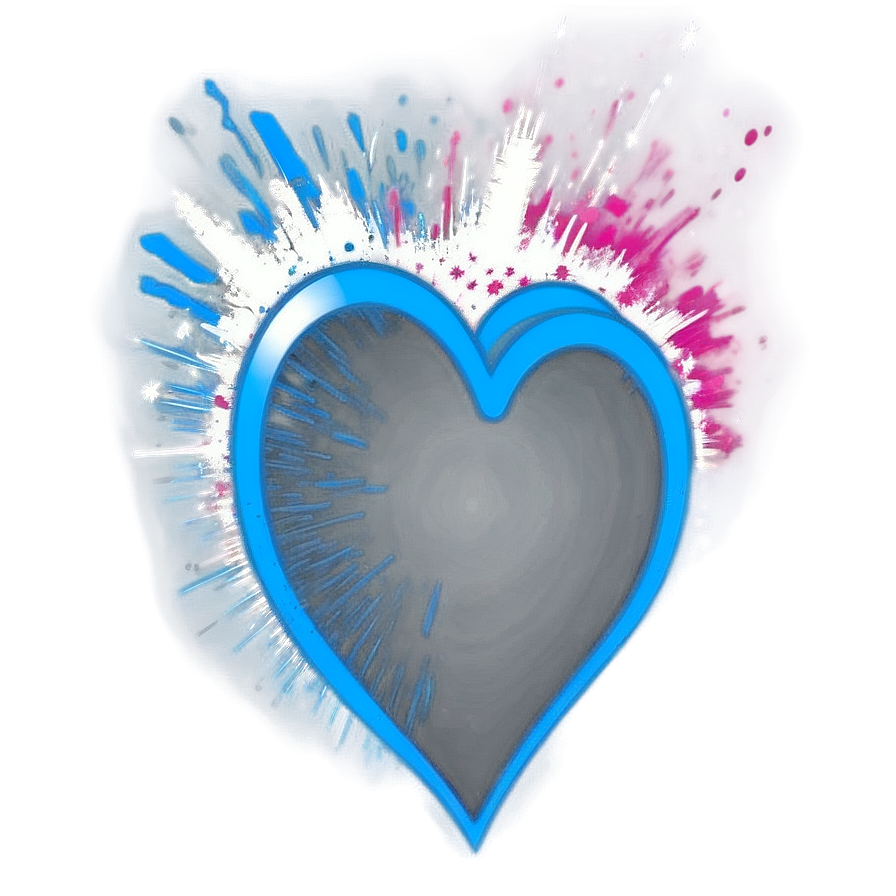 Heart Explosion Overlay Png 06282024