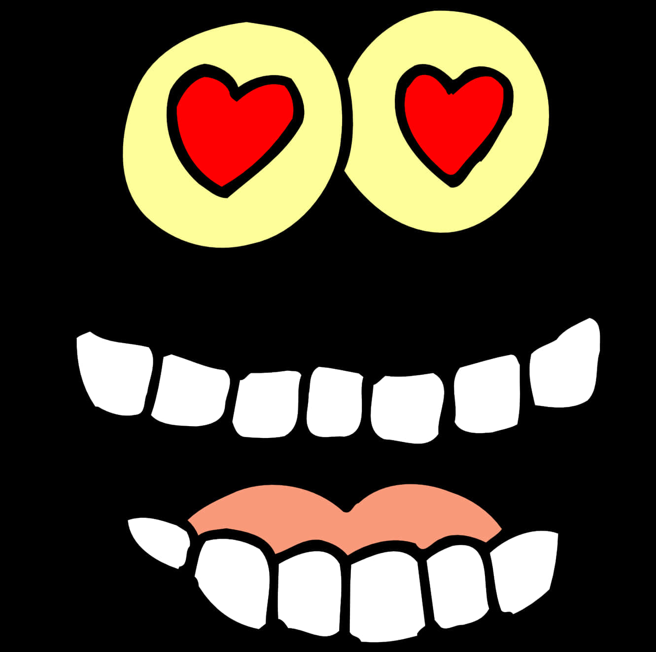 Png Free Googly Eyes Panda Free Images Googlyeyesclipart - Crazy In Love Face PNG image with a transparent background, free high-resolution download