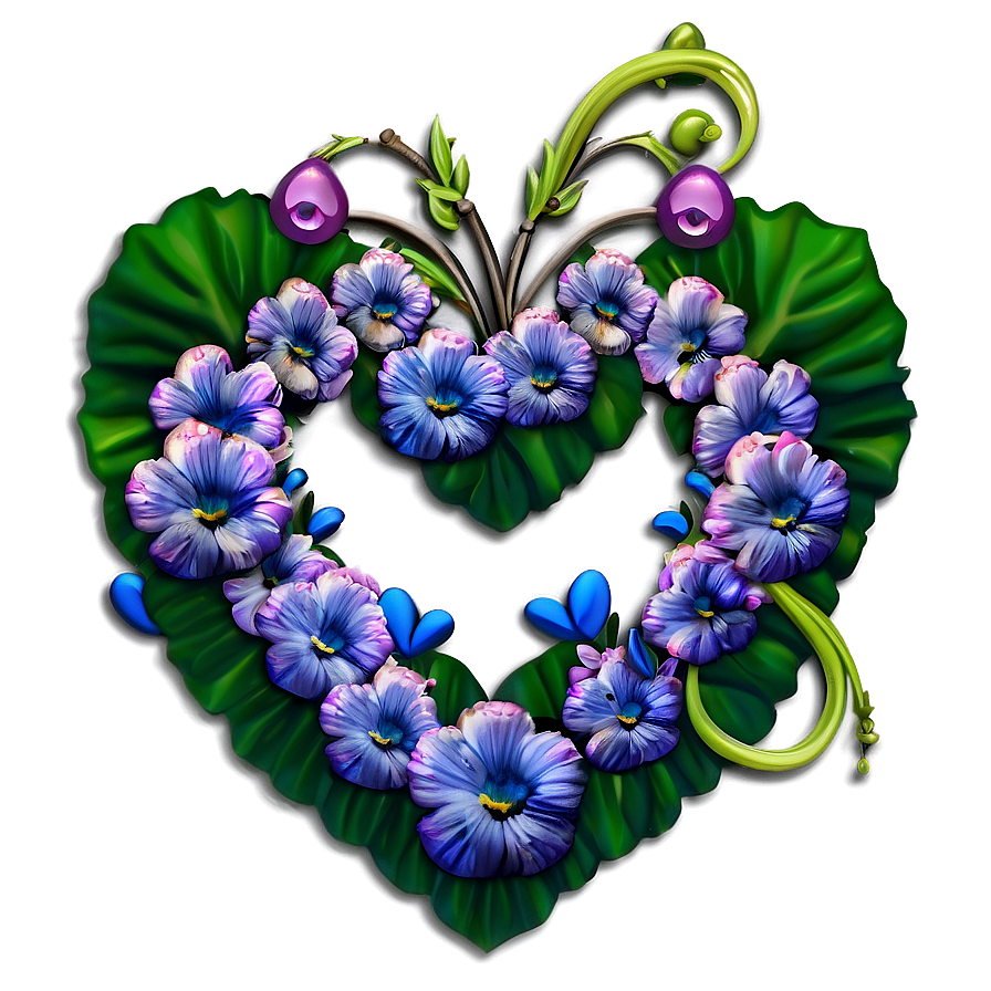 Heart Flower Frame Png 05252024