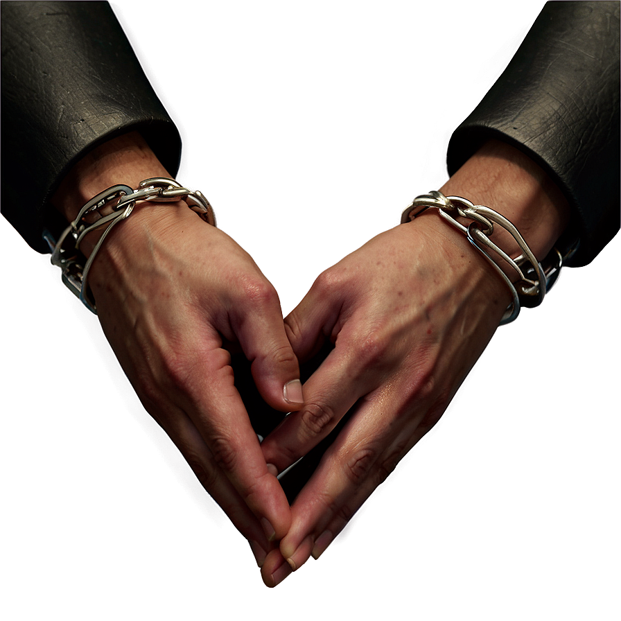 Heart Hands Chain Png 06292024