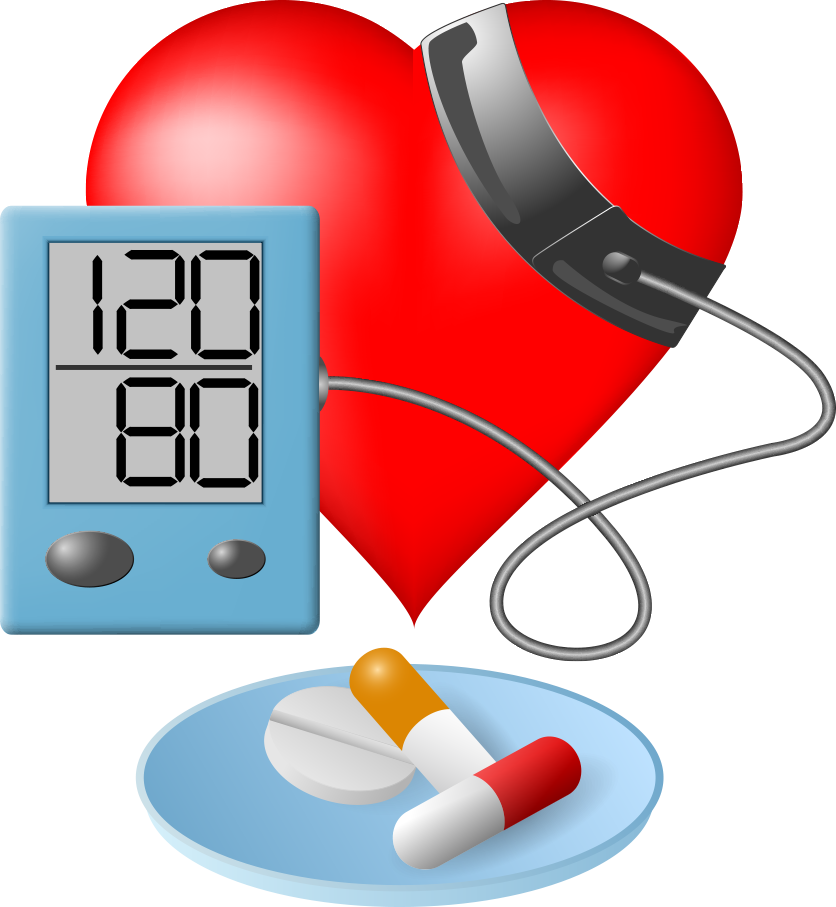 Heart Health Blood Pressure Monitorand Medication PNG image with a transparent background, free high-resolution download