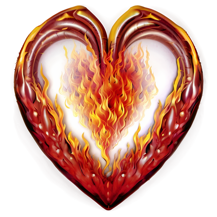 Heart In Flames Png Kqi26